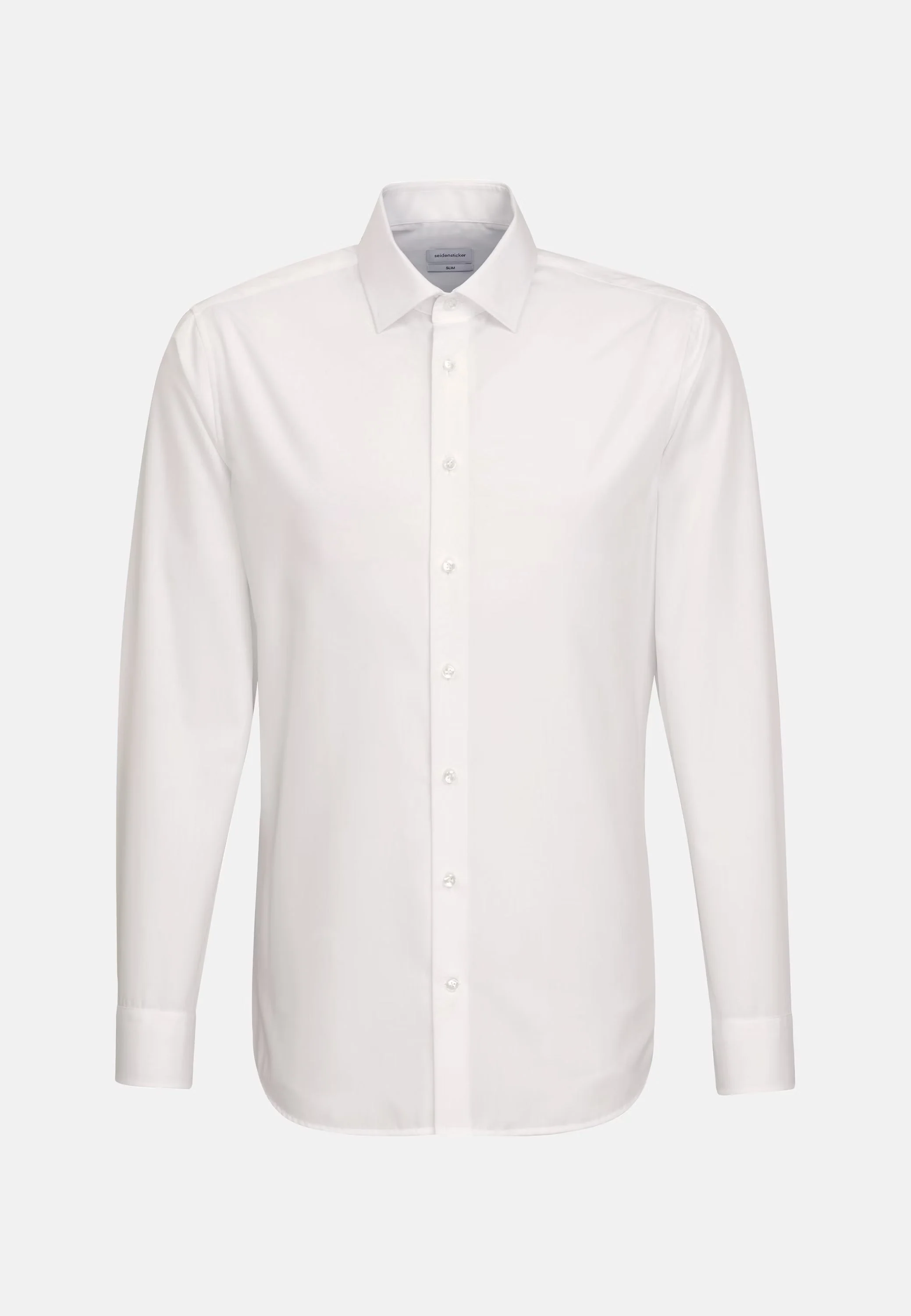 Seidensticker Mens Shaped Fit No Iron Kent Collar Business Shirt White