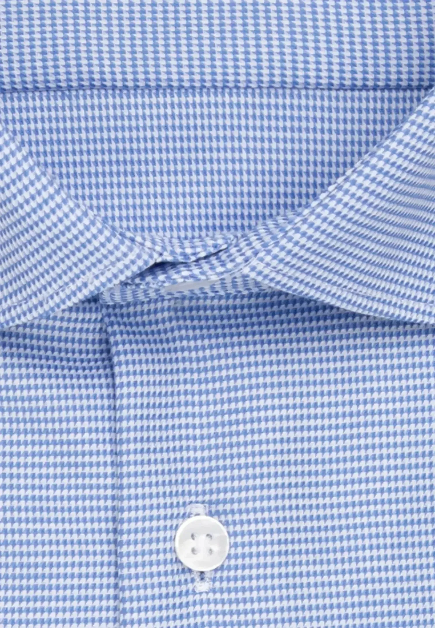 Seidensticker Mens Shaped Fit No Iron New Kent Structured Business Shirt Light Blue - Image 8