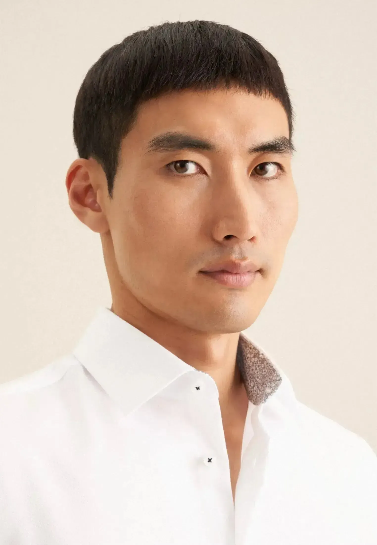 Seidensticker Mens Slim Fit Easy Iron Business Kent Contrast Patch Business Shirt White - Image 4