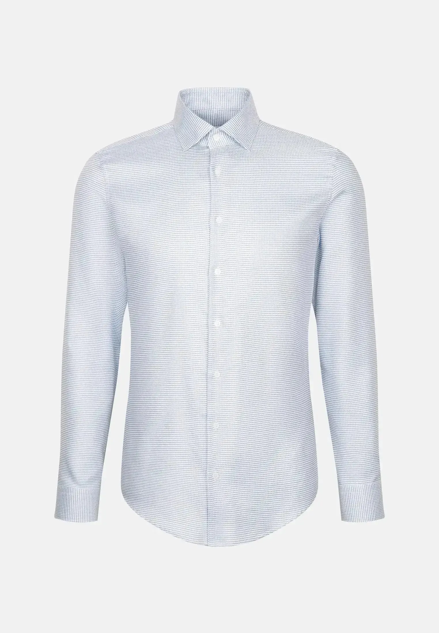 Seidensticker Mens Slim Fit No Iron New Kent Structured Business Shirt Light Green