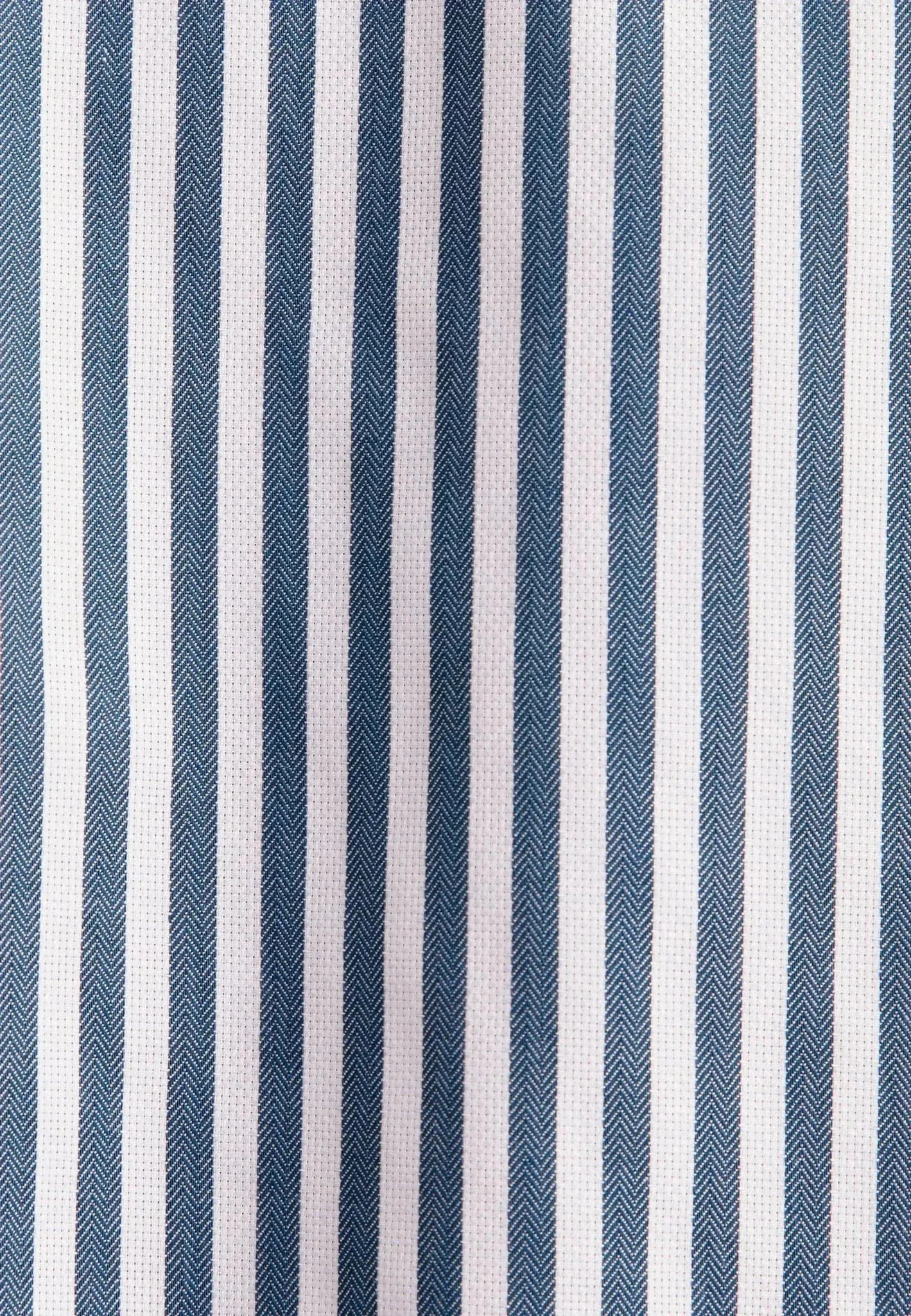 Seidensticker Regular Fit No Iron New Kent Striped Business Shirt Dark Teal - Image 10