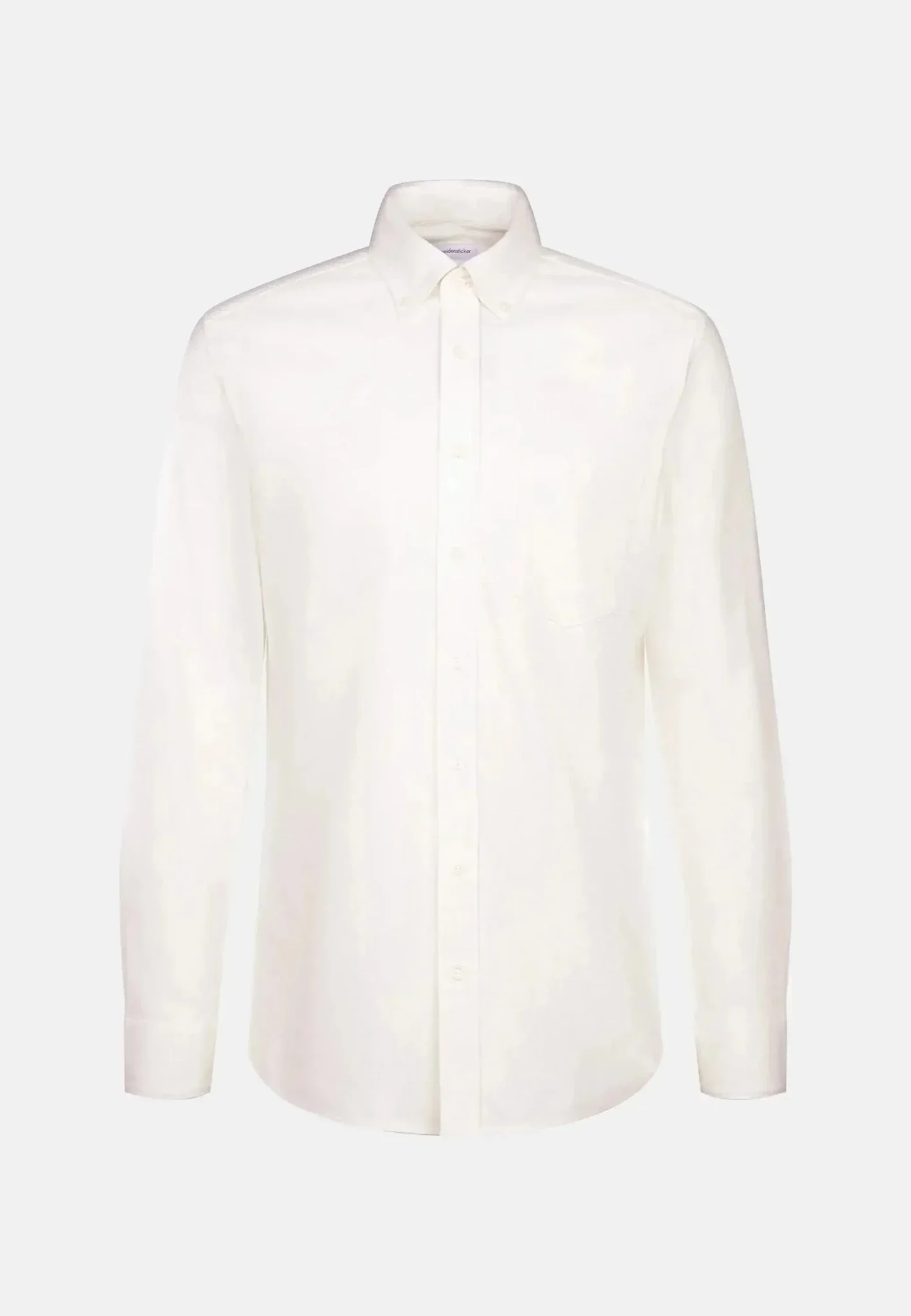 Seidensticker Slim Fit Button Down Flannel Shirt Ecru