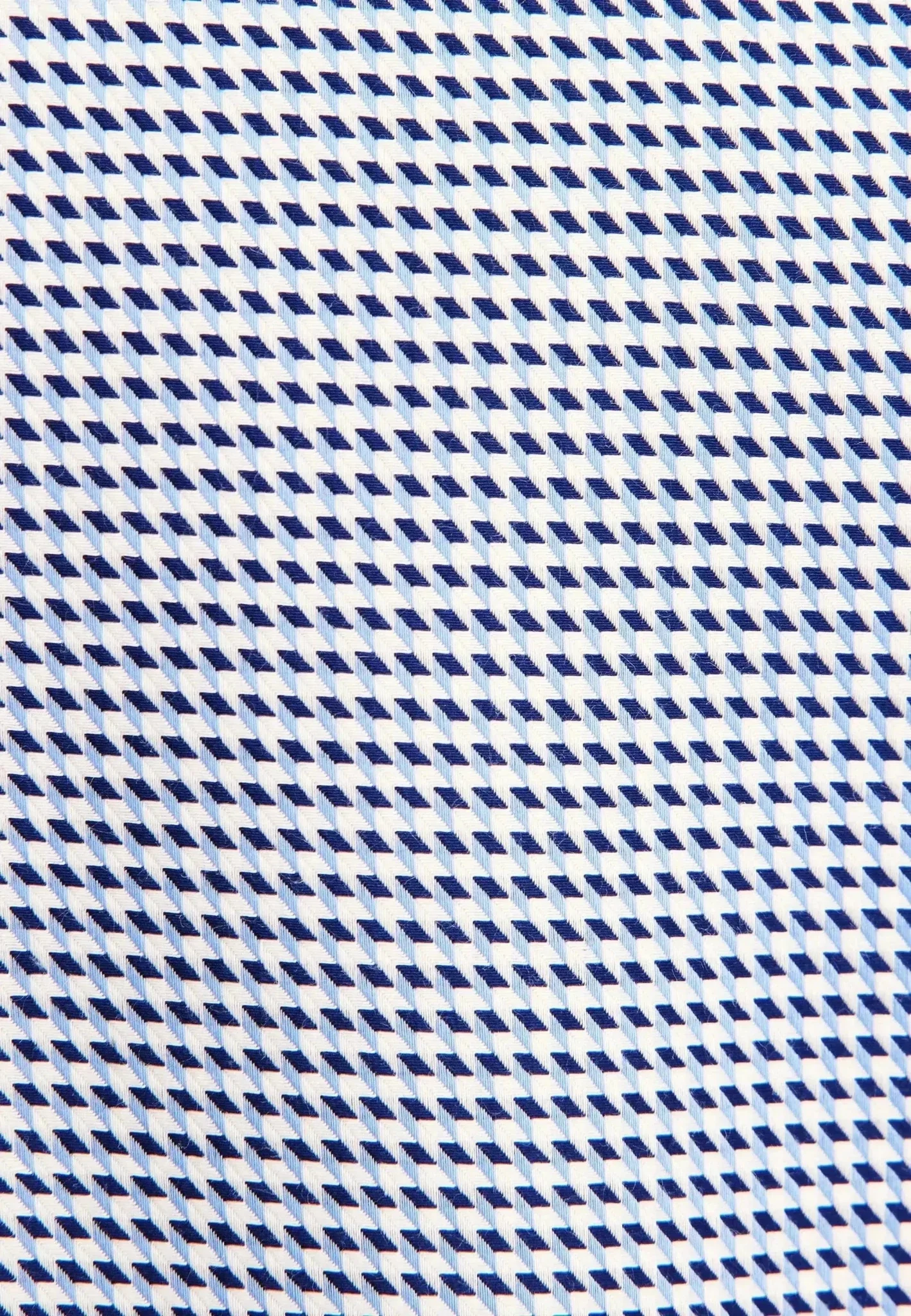 Seidensticker Slim Fit No Iron Spread Kent Pepita Business Shirt Mid Blue - Image 10