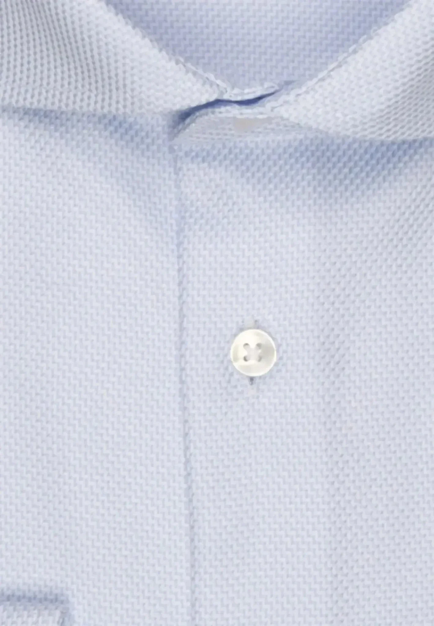 Seidensticker Slim Fit No Iron Spread Kent Structured Business Shirt Light Blue - Image 10