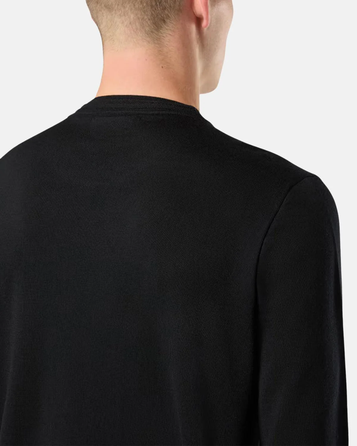 STONE ISLAND 510C4 LIGHT PURE RWS WOOL KNIT BLACK - Image 3
