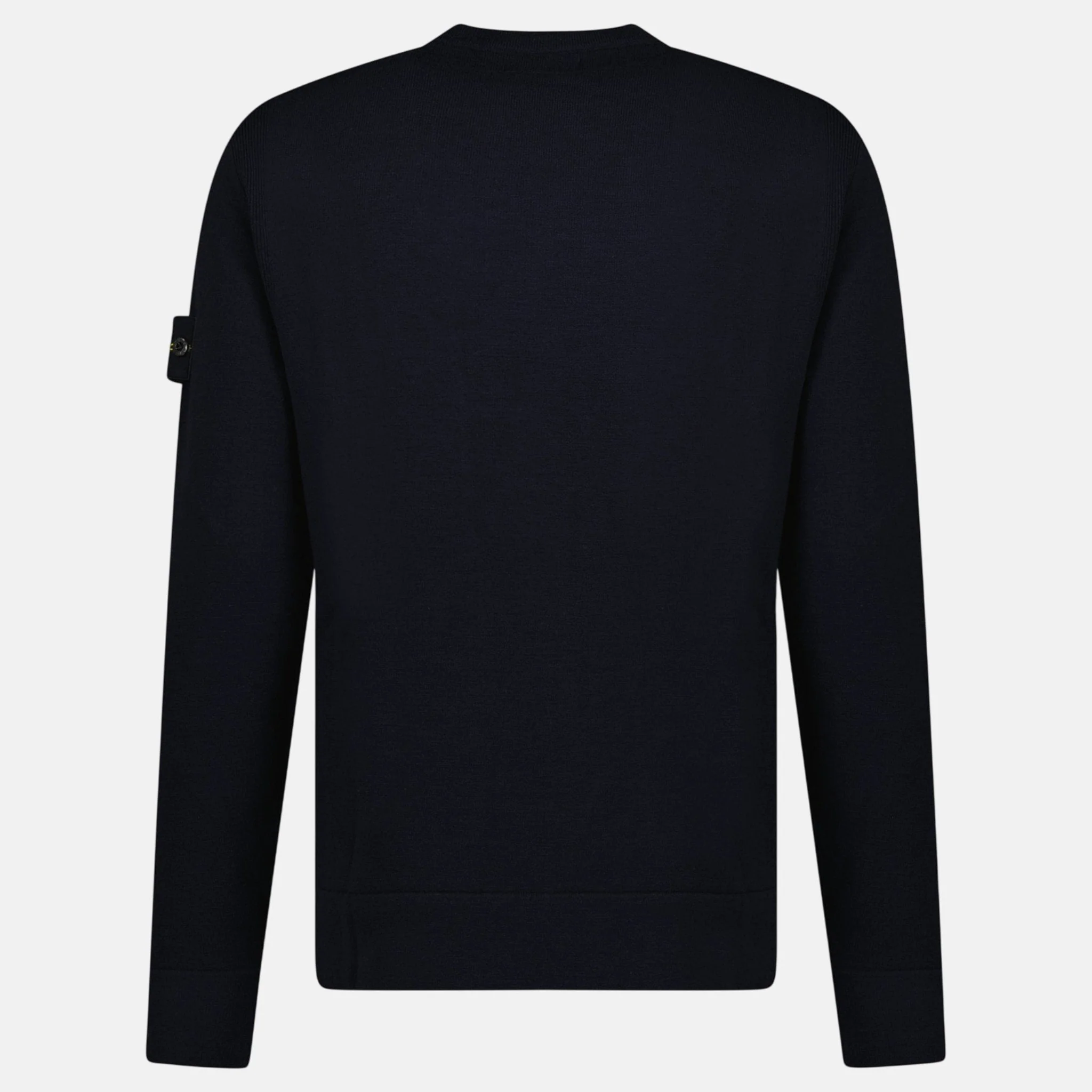 Stone Island Compass-Badge Wool Blend Jumper Navy - Image 2