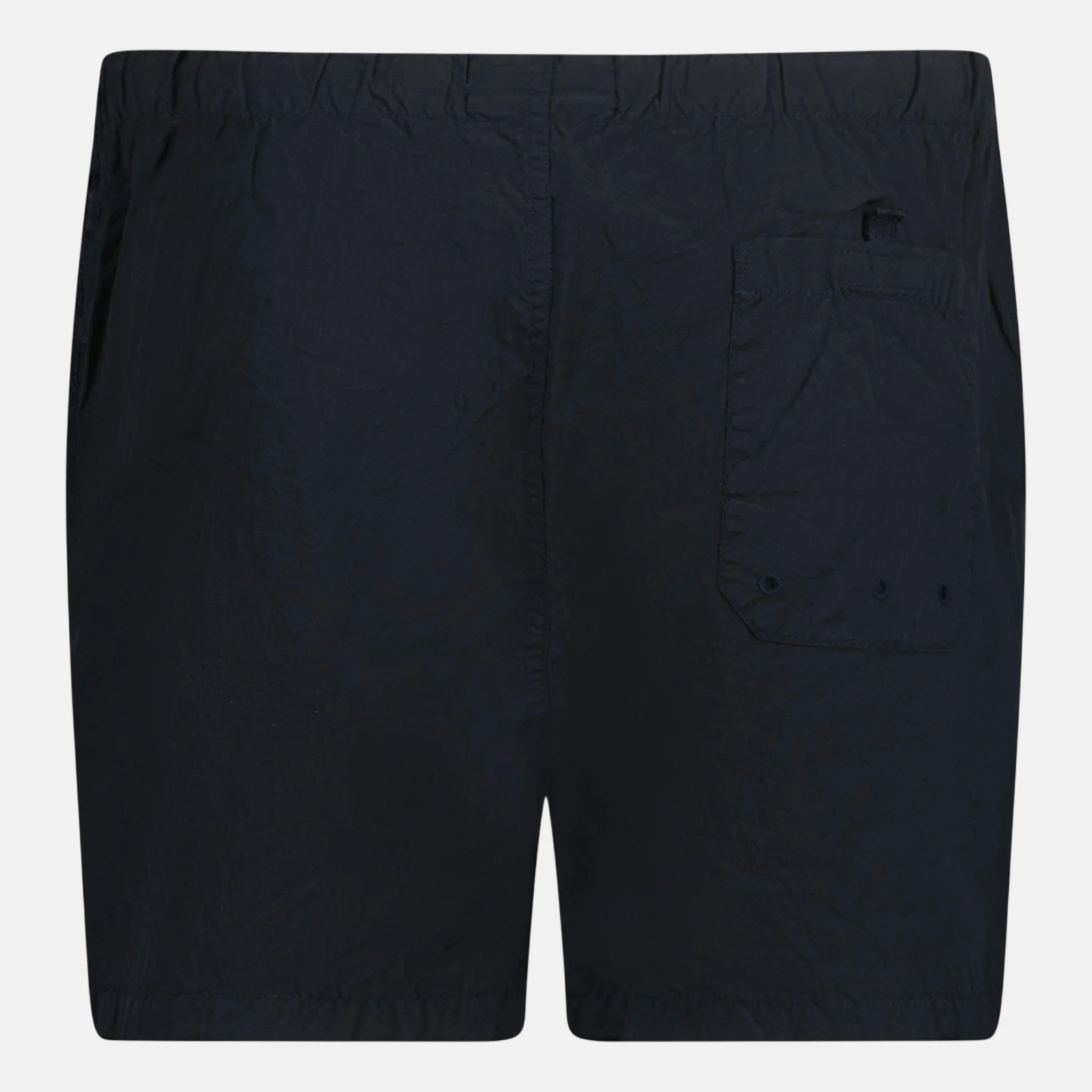 Stone Island Compass Button Chrome Swim Shorts Navy - Image 2