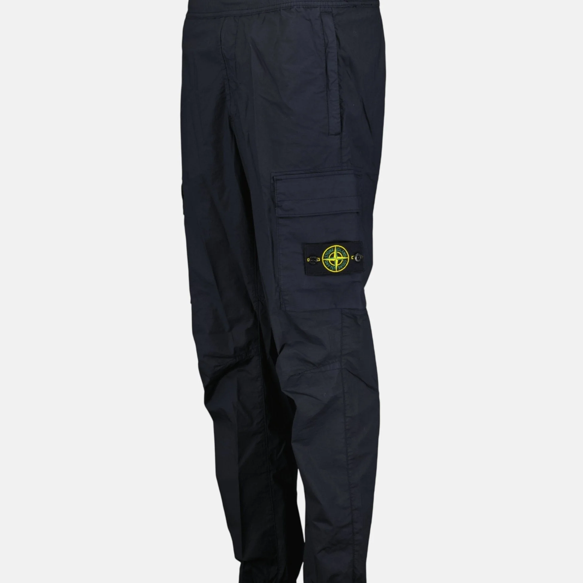 Stone Island Cuffed Cargo Trousers Navy - Image 3