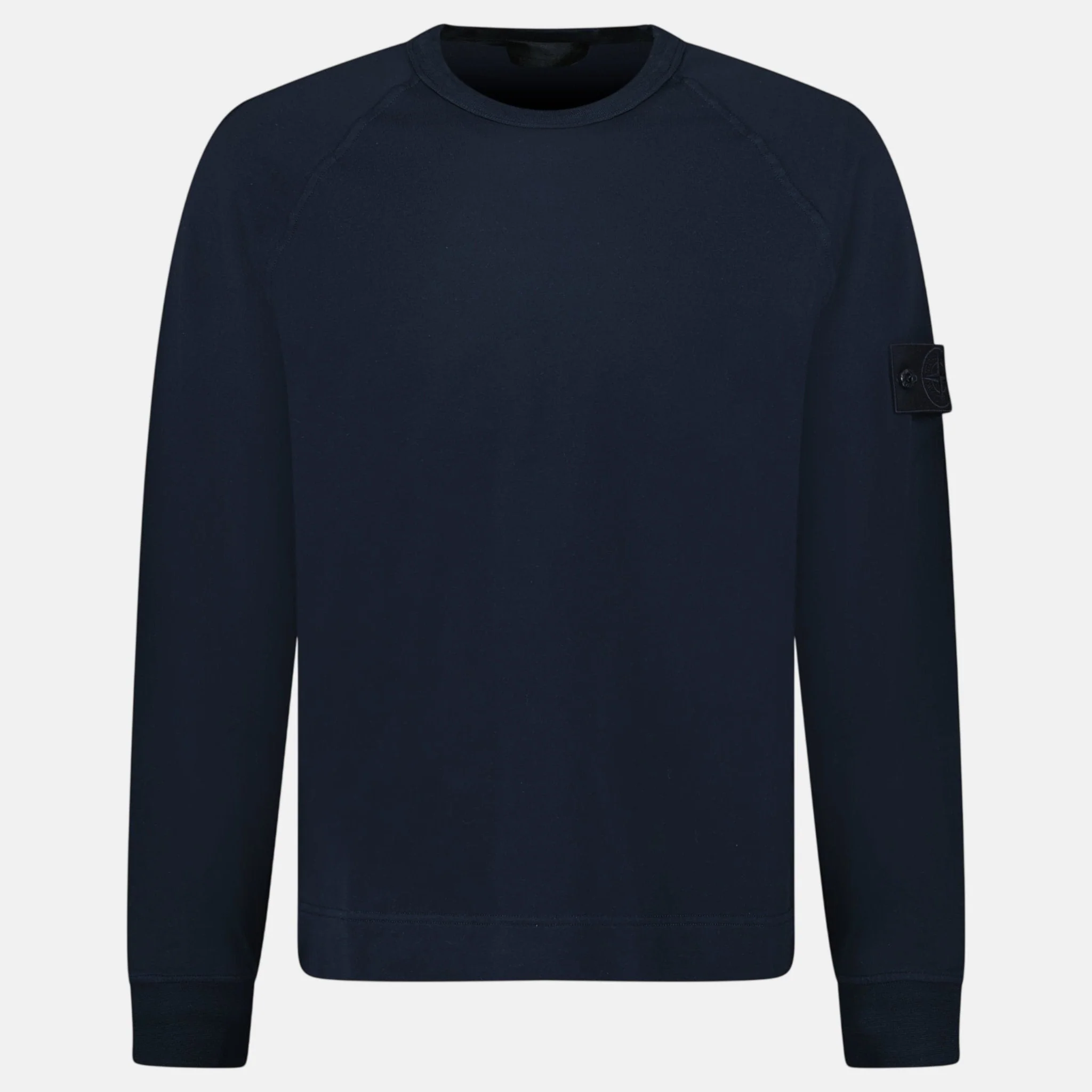 Stone Island Ghost Series Badge Crewneck Sweatshirt Navy