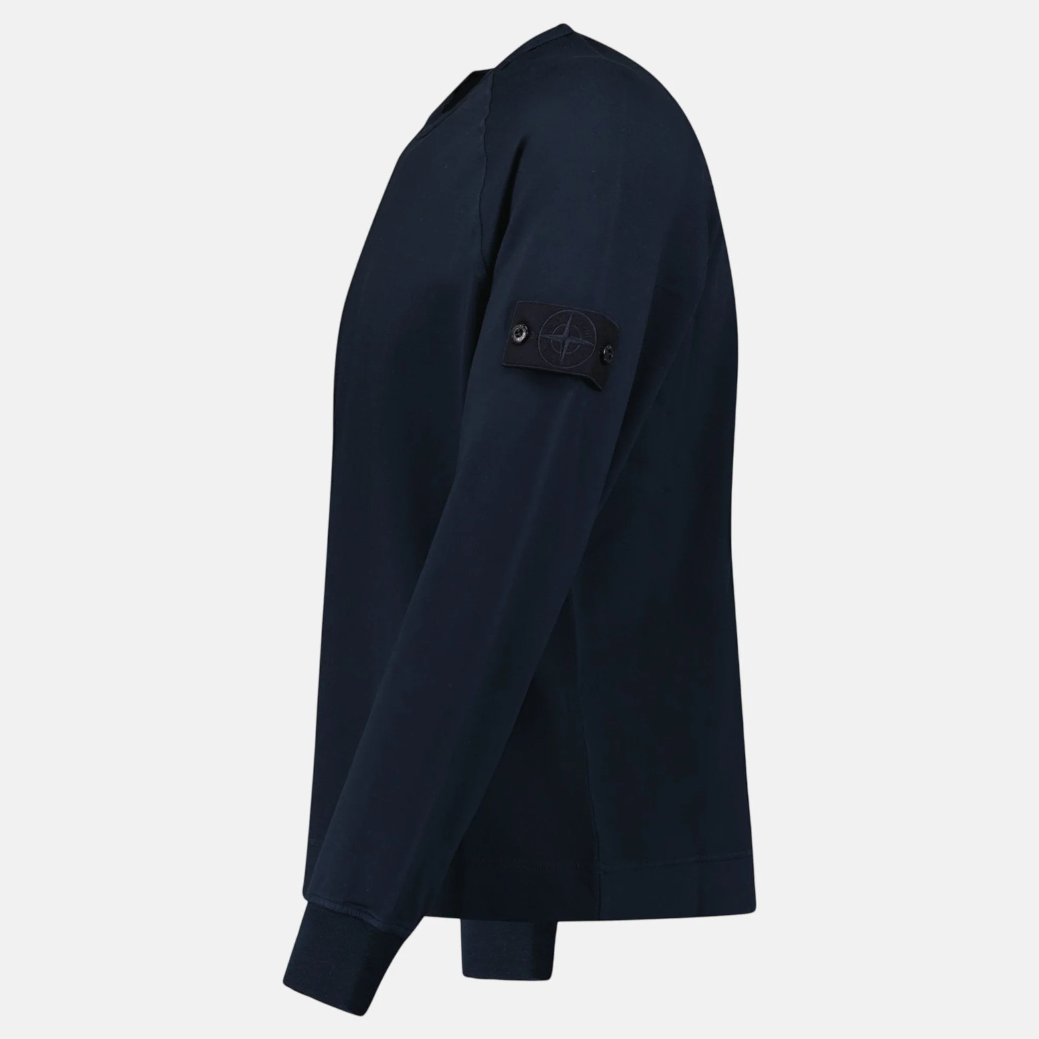 Stone Island Ghost Series Badge Crewneck Sweatshirt Navy - Image 3