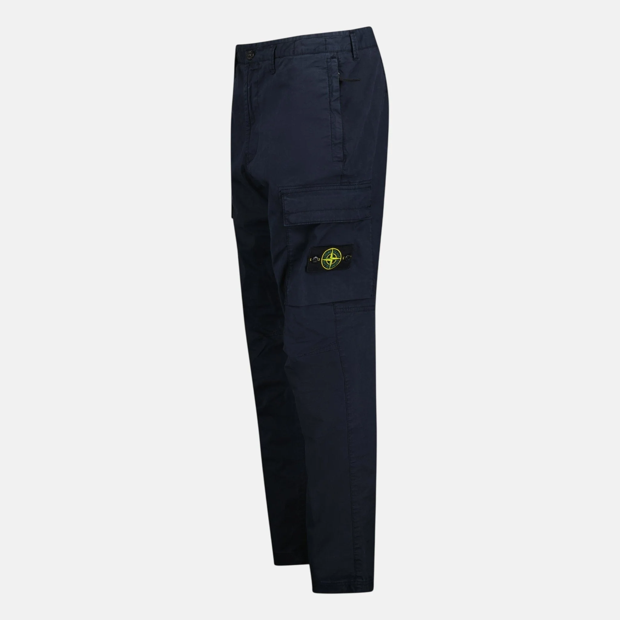 Stone Island Tapered Cargo Trousers Navy - Image 3