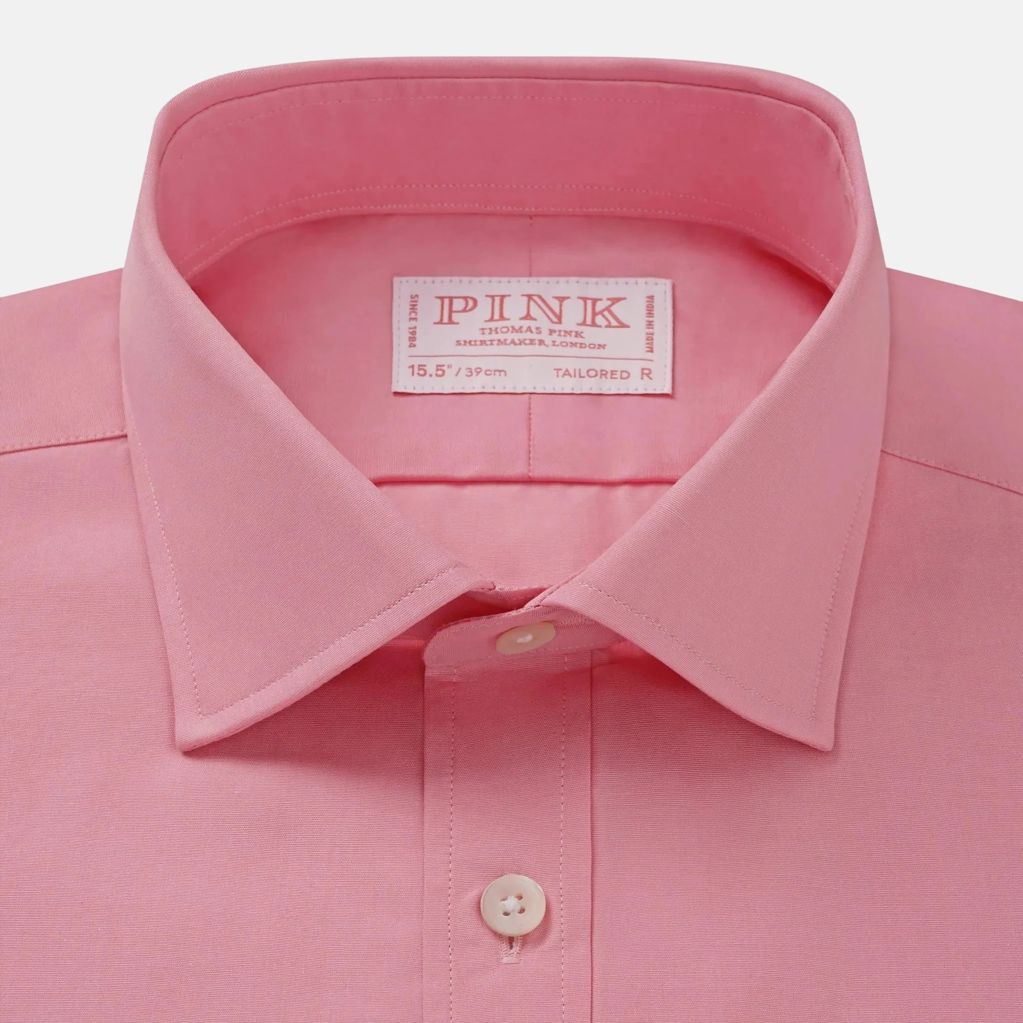 Thomas Pink Tailored Fit Formal Ramses Poplin Shirt Pink - Image 2