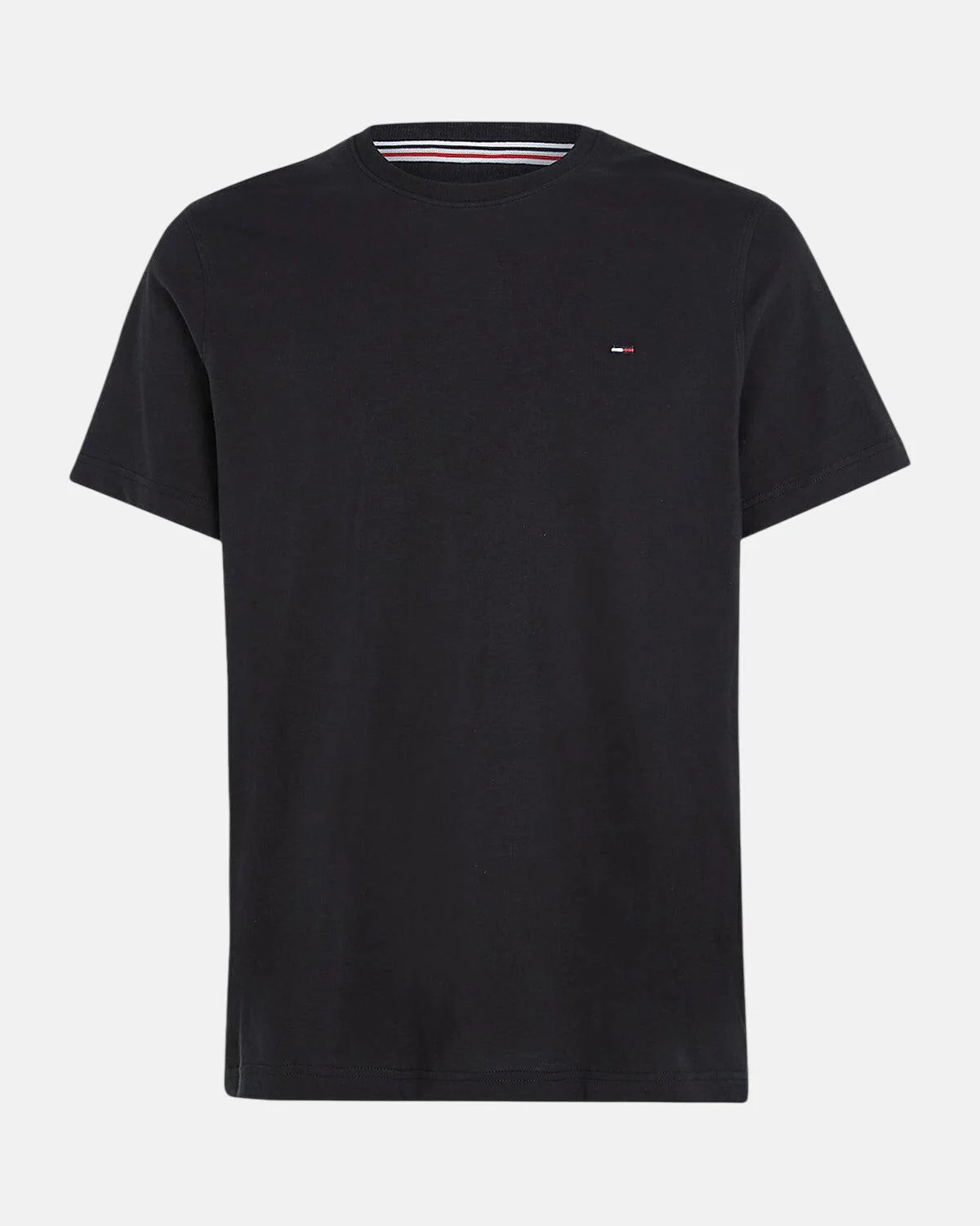 TOMMY HILFIGER TJ SLIM FIT FLAG T-SHIRT BLACK