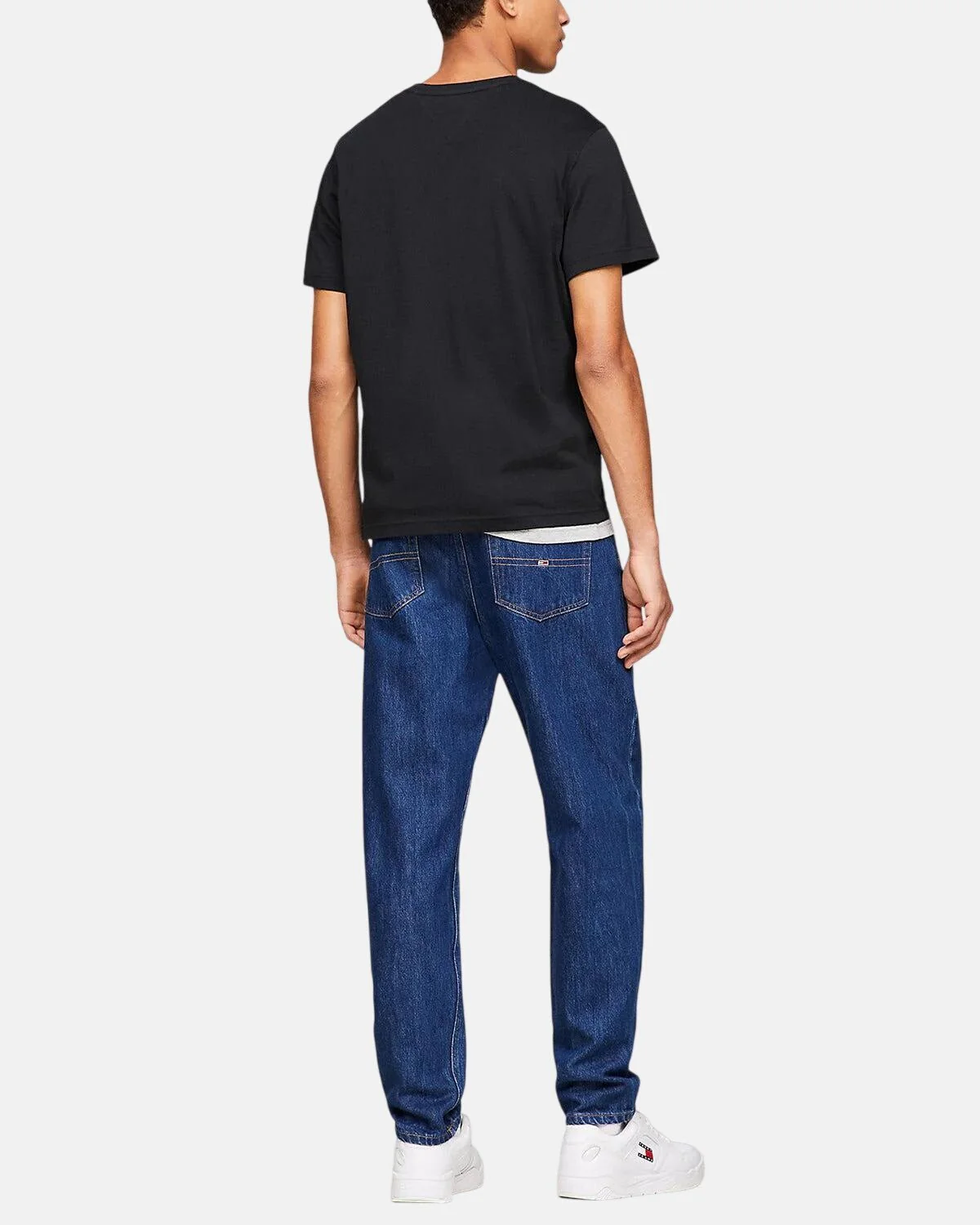 TOMMY HILFIGER TJ SLIM FIT FLAG T-SHIRT BLACK - Image 3